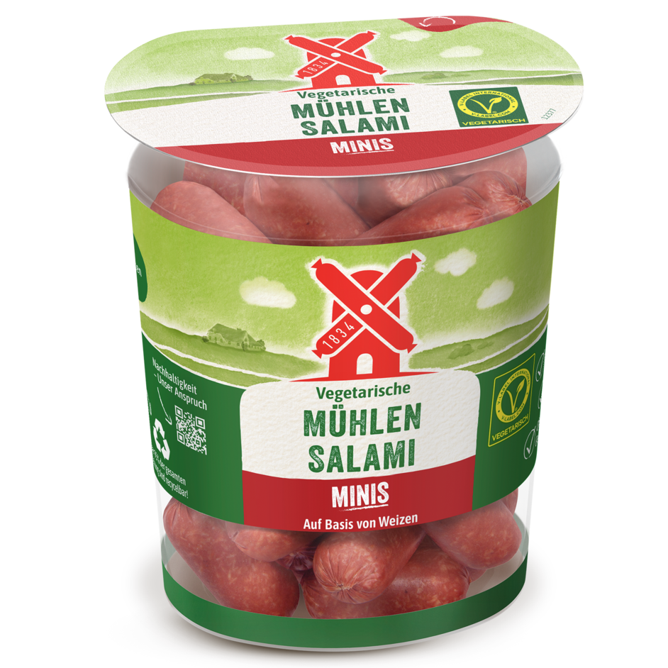 Vegetarische Mühlen Salami Minis Rügenwalder Mühle